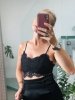 Czarny Koronkowy Top Missgiuded